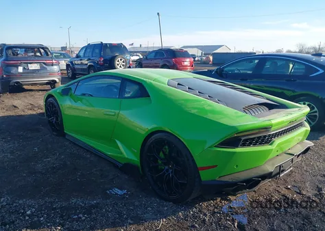 2015 Lamborghini Huracan Lp610-4 z USA, uszkodzony, nr VIN ZHWUC1ZFXFLA02619